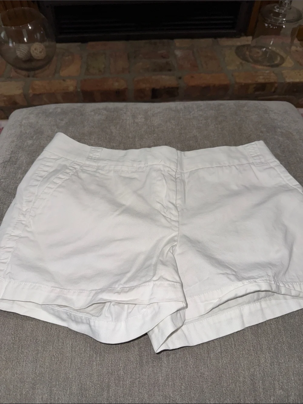 J. Crew White Chino Shorts - Classic City Fit